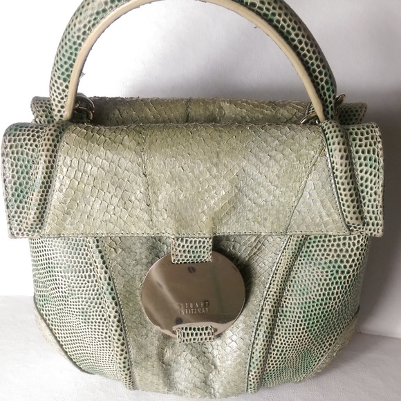 Stuart Weitzman Handbags - Stuart Weitzman Handbag Genuine Snakeskin NWOT
